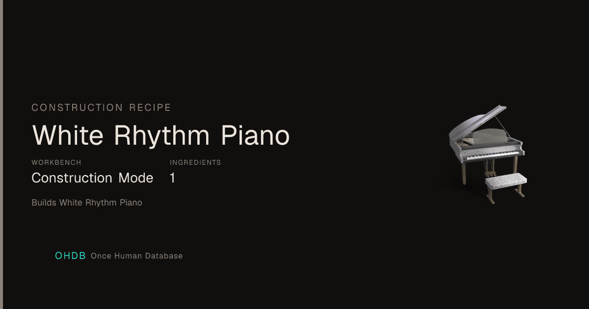 White Rhythm Piano