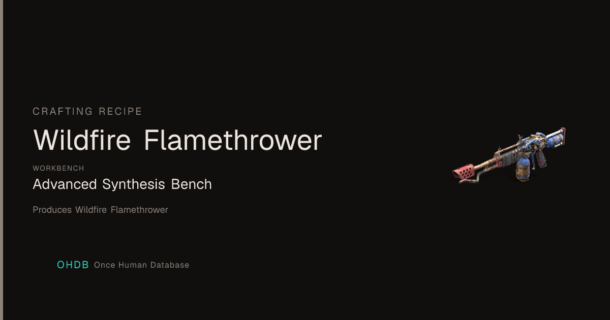 Wildfire Flamethrower