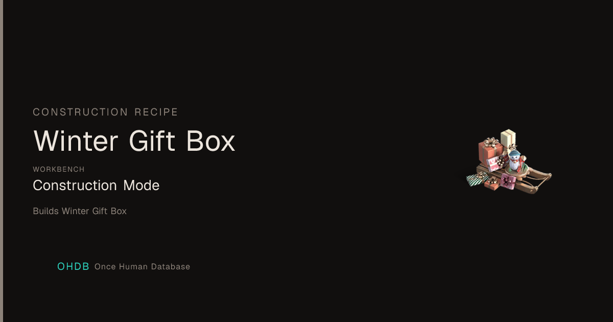 Winter Gift Box