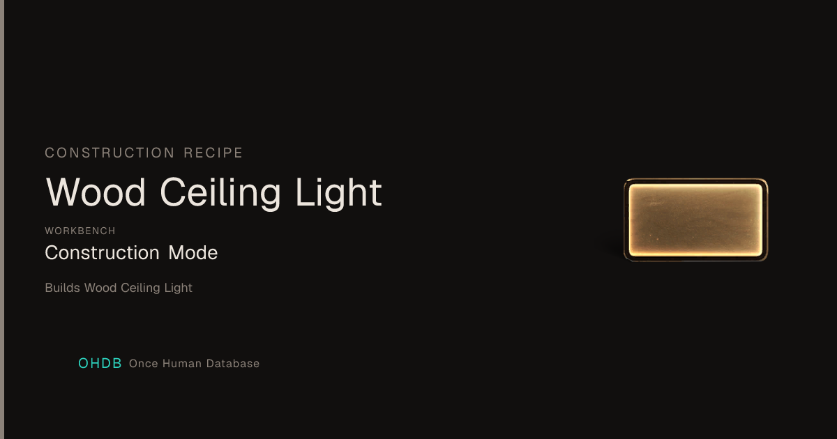 Wood Ceiling Light