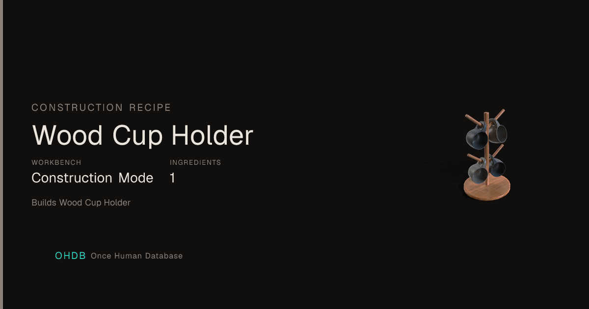 Wood Cup Holder