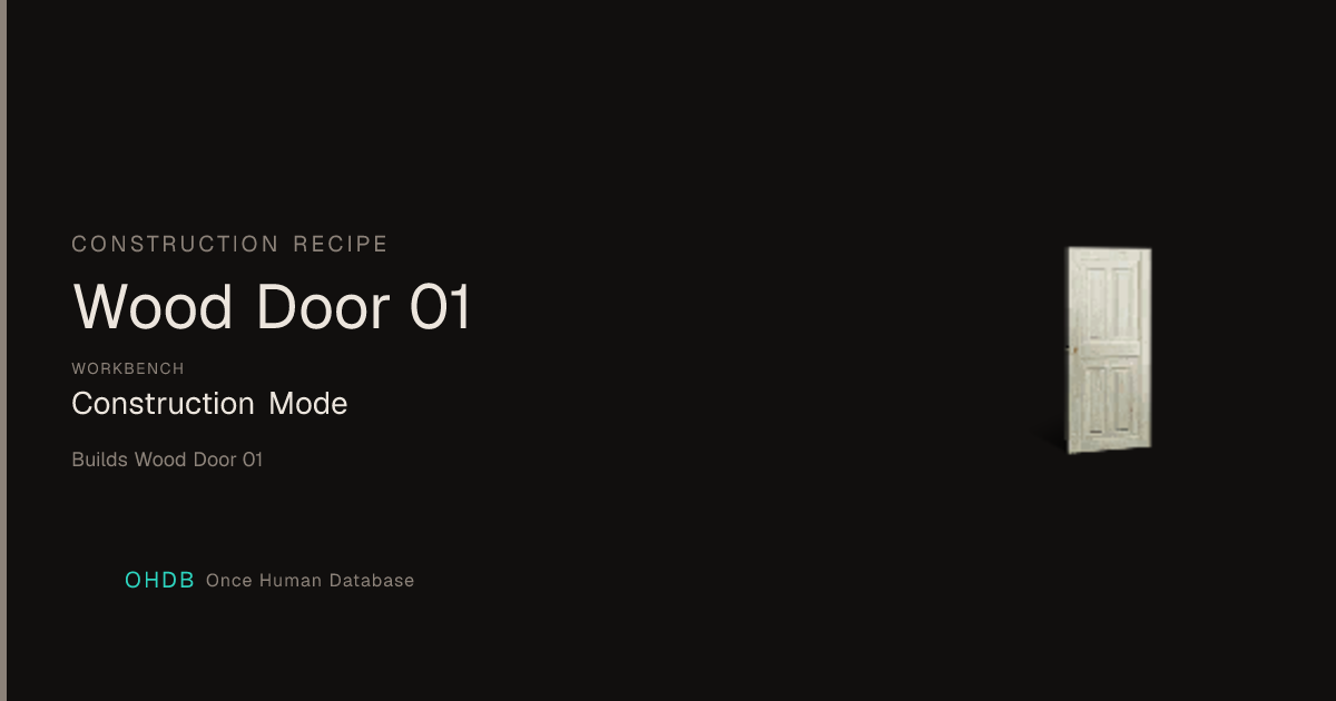Wood Door 01