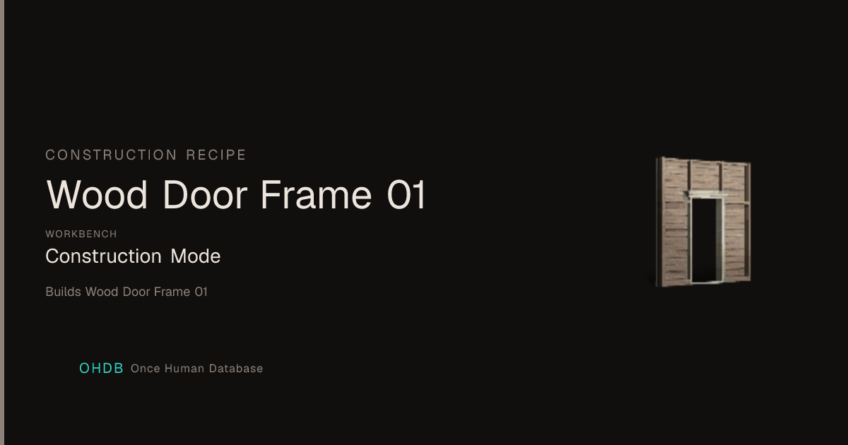 Wood Door Frame 01