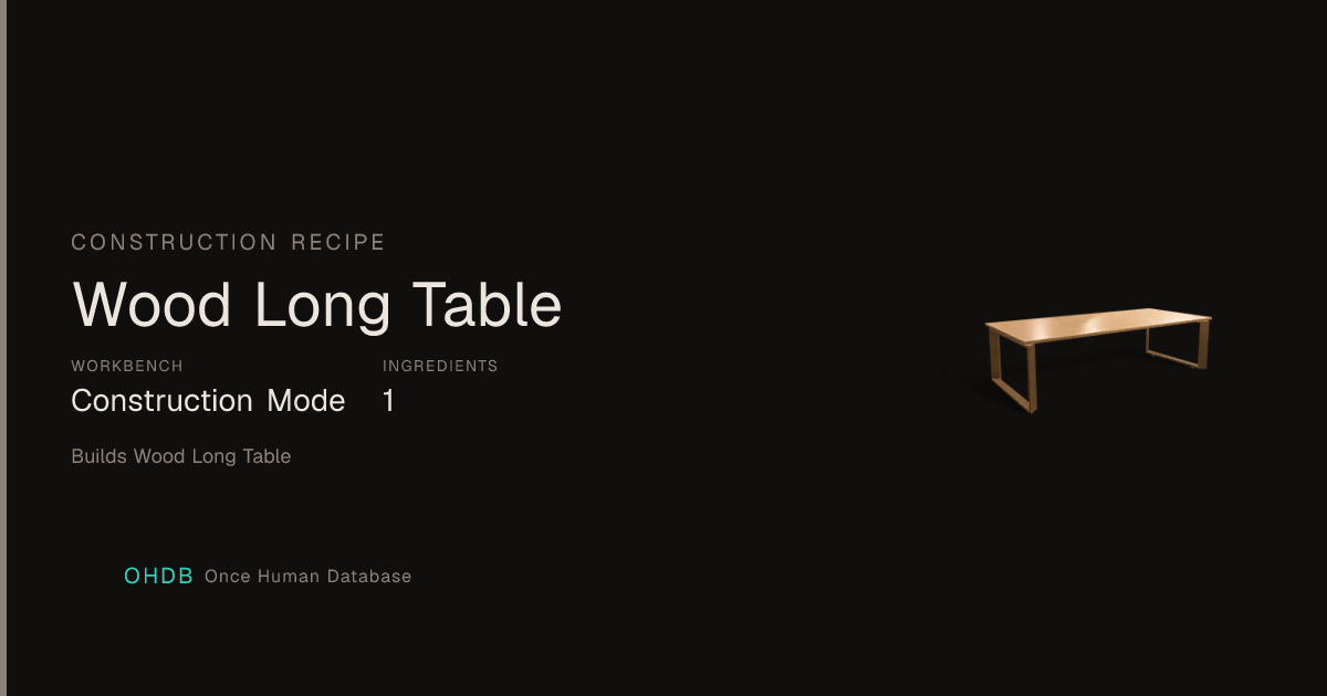 Wood Long Table