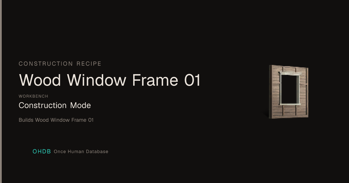 Wood Window Frame 01