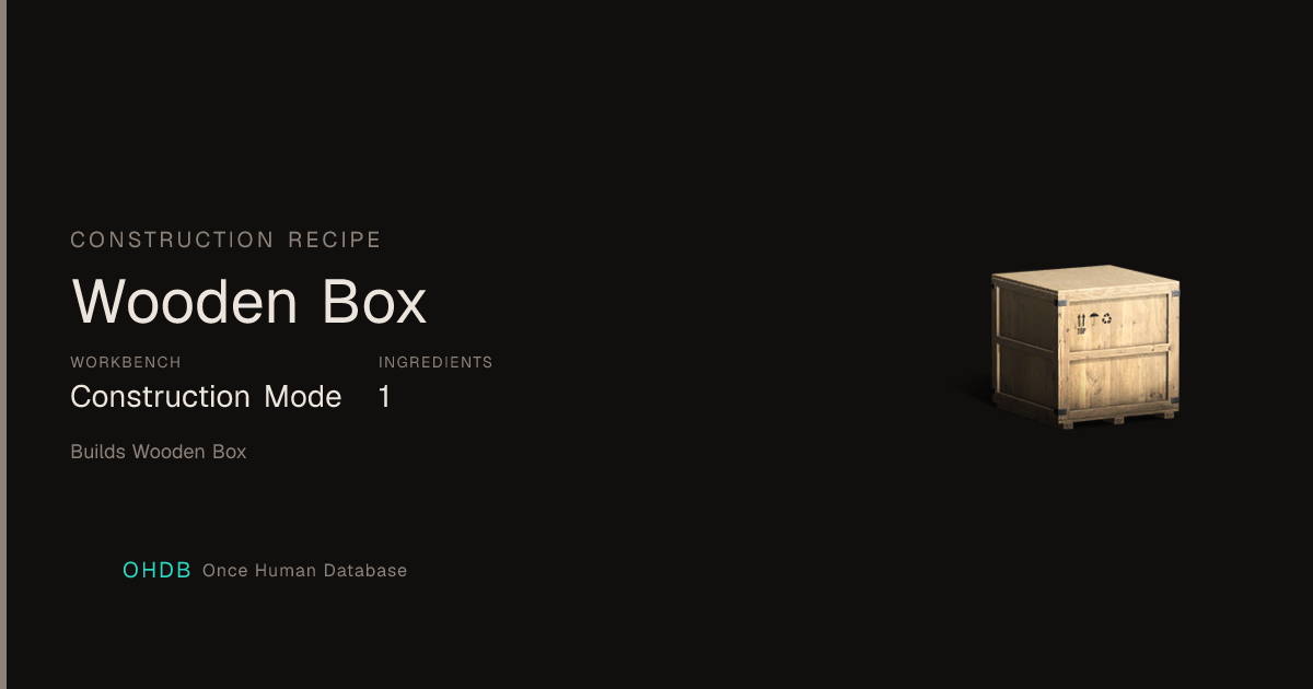 Wooden Box