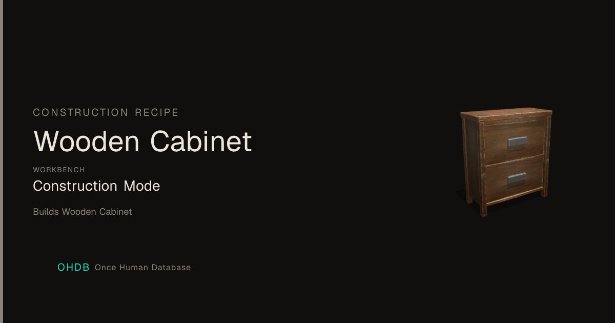 Wooden Cabinet