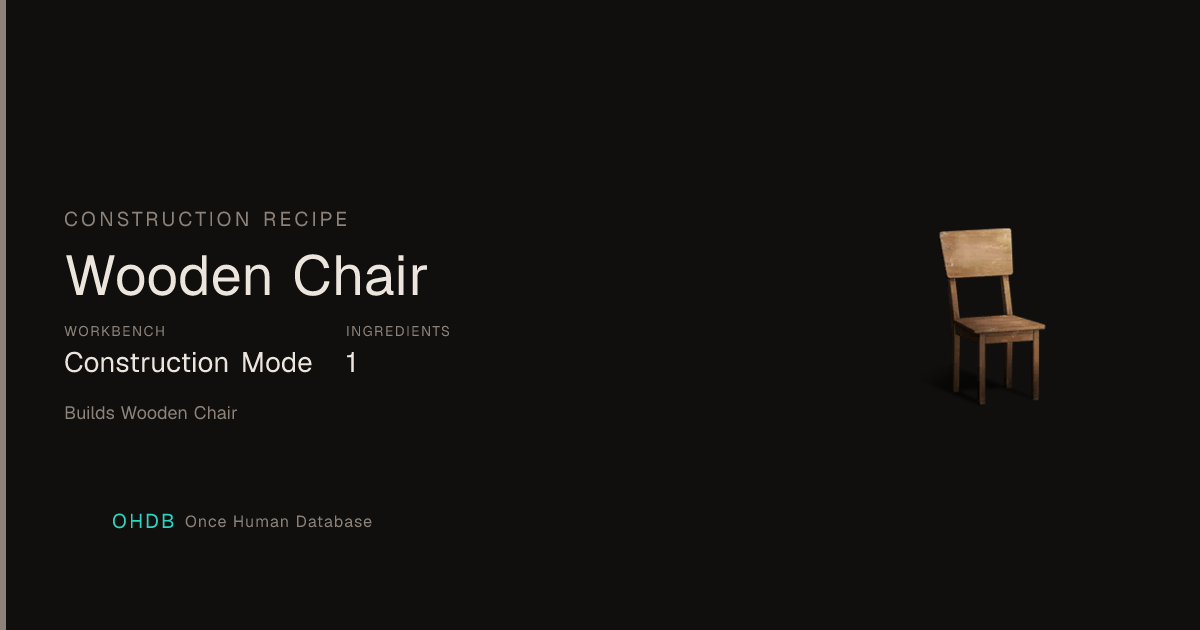 Wooden Chair