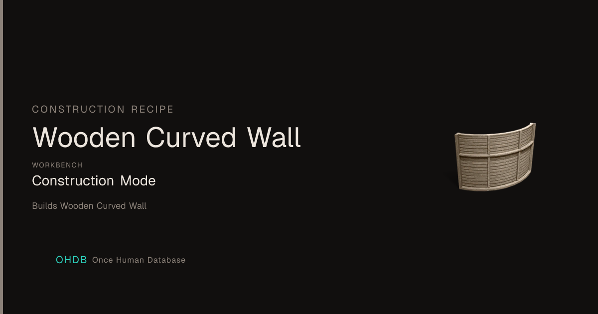 Wooden Curved Wall