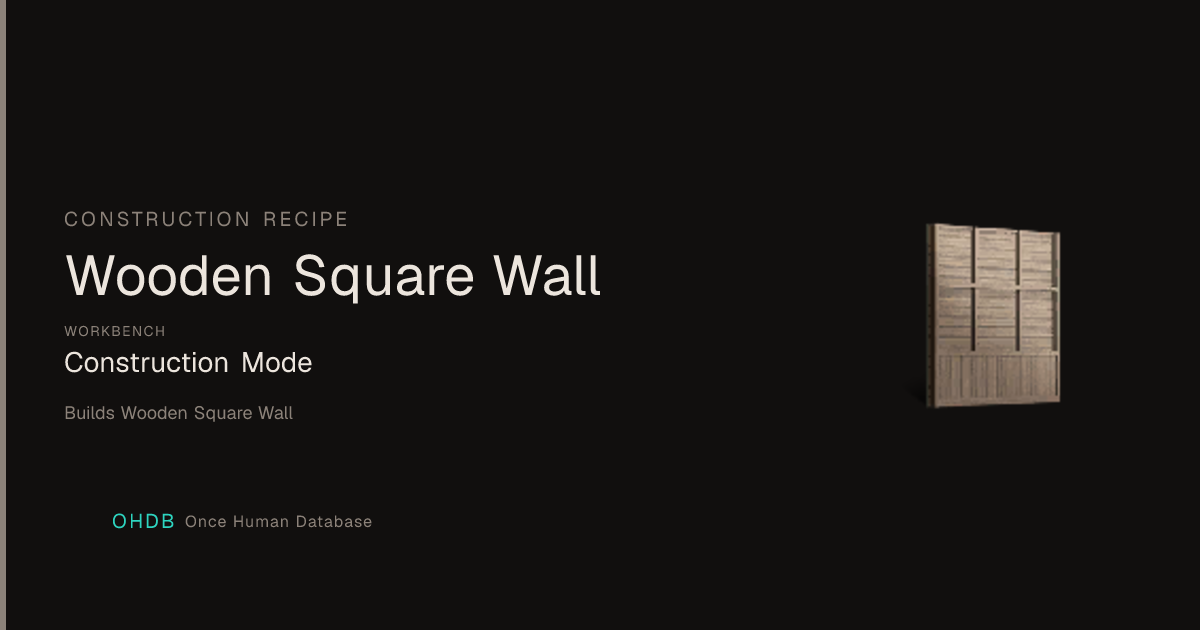 Wooden Square Wall