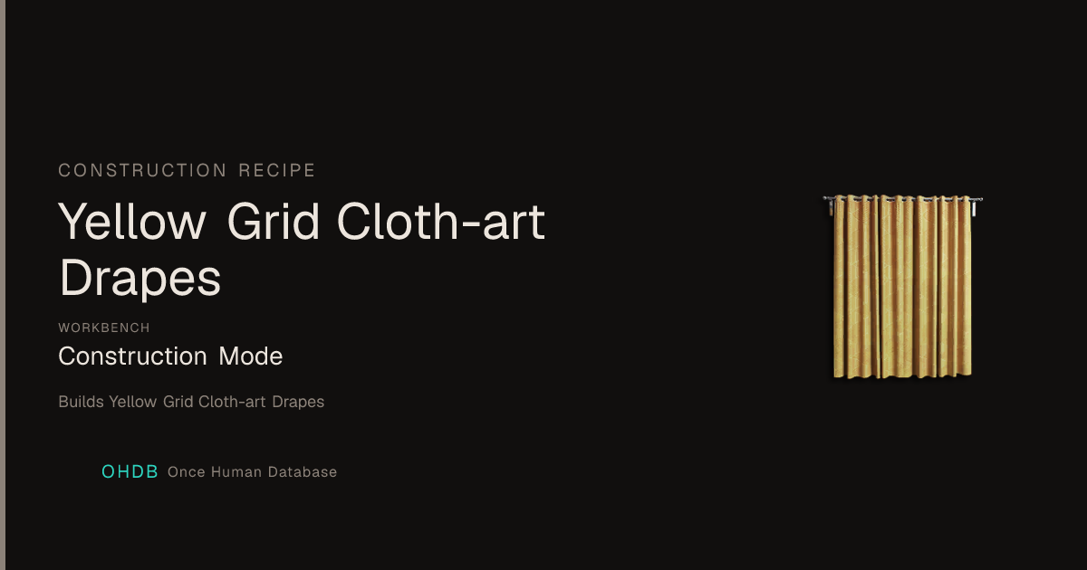 Yellow Grid Cloth-art Drapes