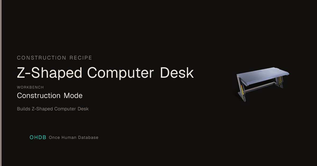 Z-Shaped Computer Desk
